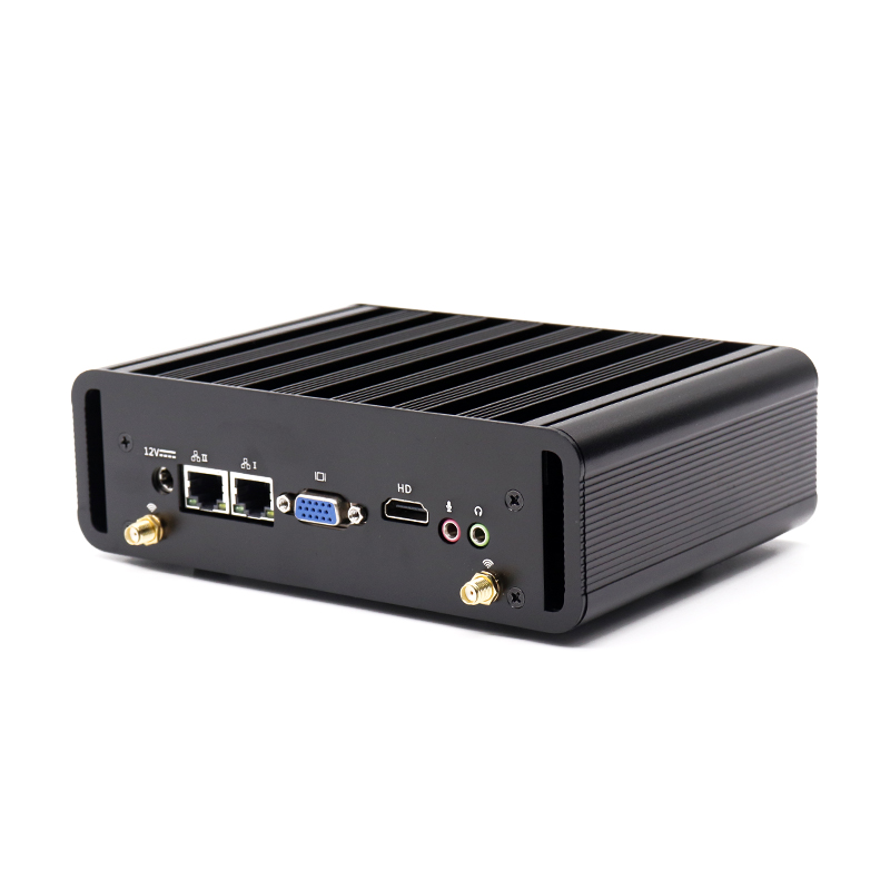 Безвентиляторный X86 ПК i5 4200U с 2 lan 2com i3 5005U для мини-ПК Linux RS485 RS232