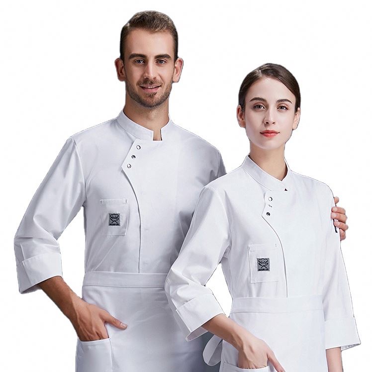 New Releases Chef Uniform for Restaurant, Coffee Shop, Saloon, Bakery with embroidery logo