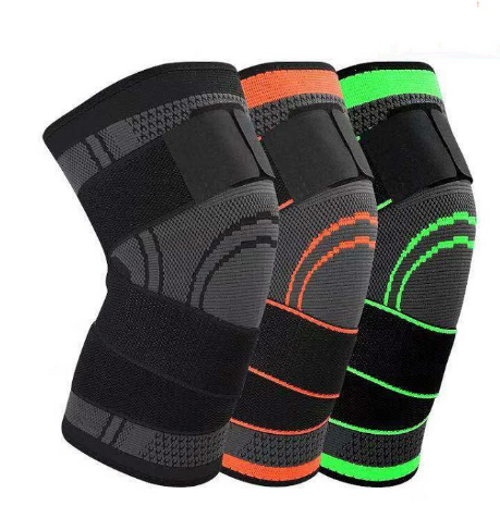 Elastic Knitted Compression Knee Pads Knee Support with Belt