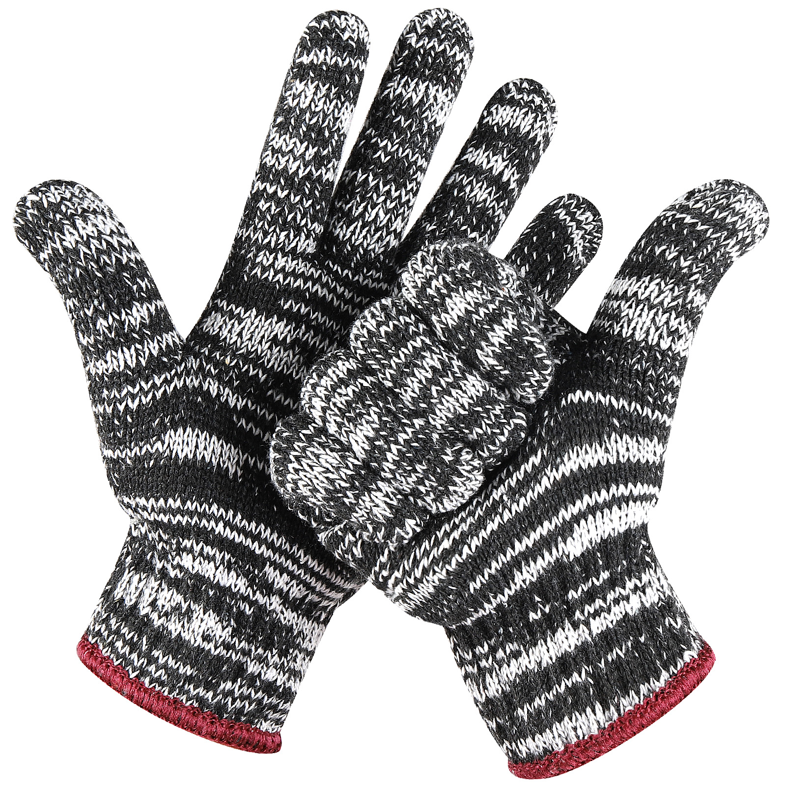 Colorful Cotton String Knitted Working Poly Hand Labor Safety Work Mixed Color Gloves