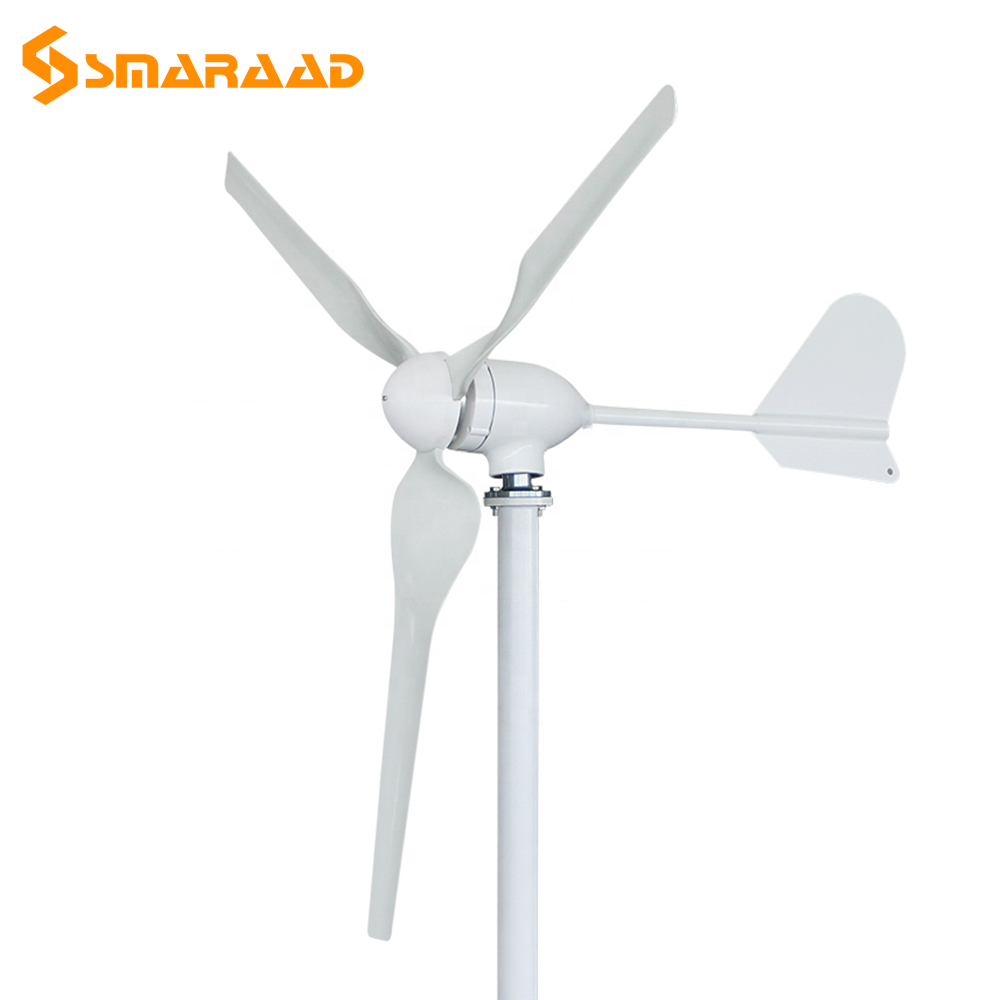 Smaraad 800W 1000W Horizontal Wind Power Generators Alternative Energy Generators