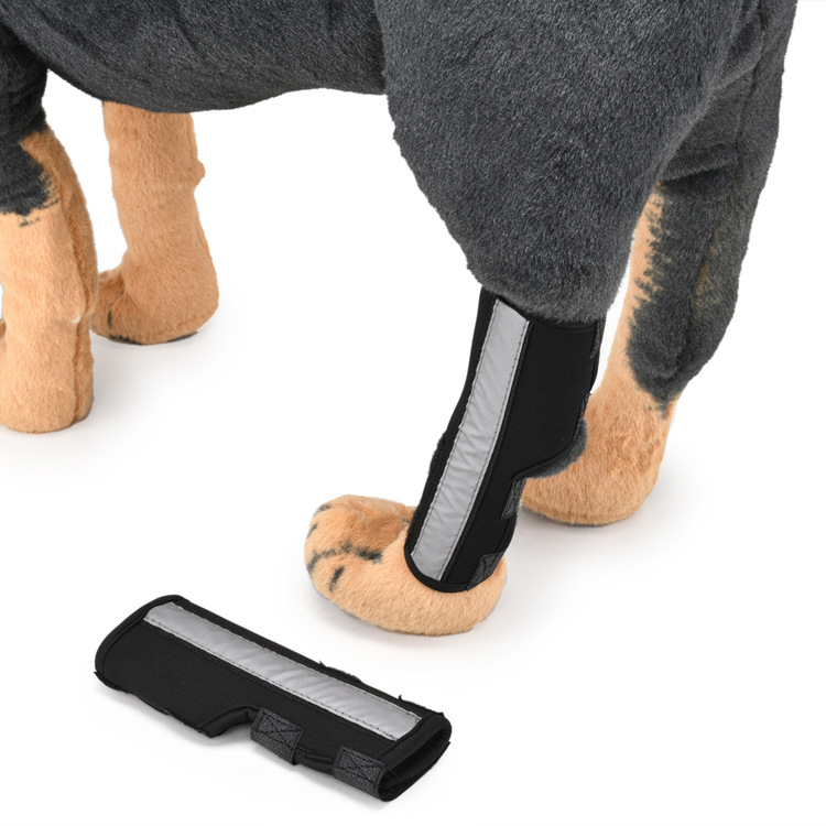 KangLi High Quality Customize Spring Support Bar Dog Leg Brace with Reflector for Dogs
