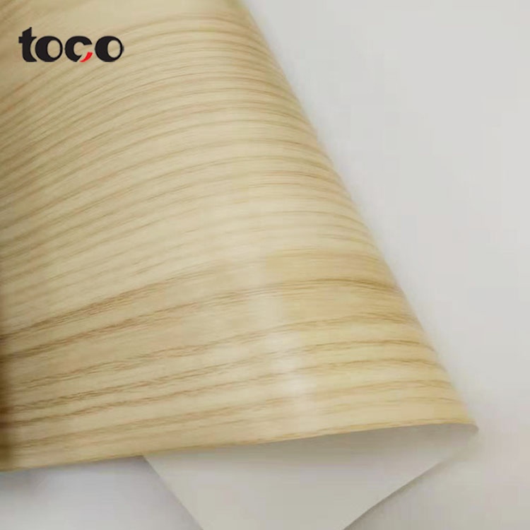 Pvc wood texture foil hot vacuum press film 1400mm width PVC decoration for mdf
