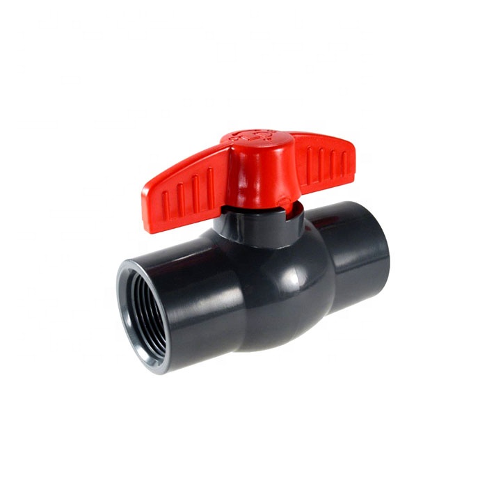 DIN standard 2 inch PN16 grey plastic cpvc ball valve for water