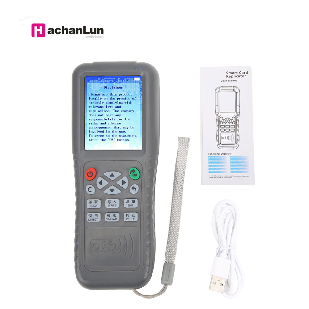 Новый Дубликатор RFID Полный декодирования функция Smart Card ключ машина RFID копье/записывающий рчид разветвитель Дубликатор duplo и с поддержкой Wi-Fi