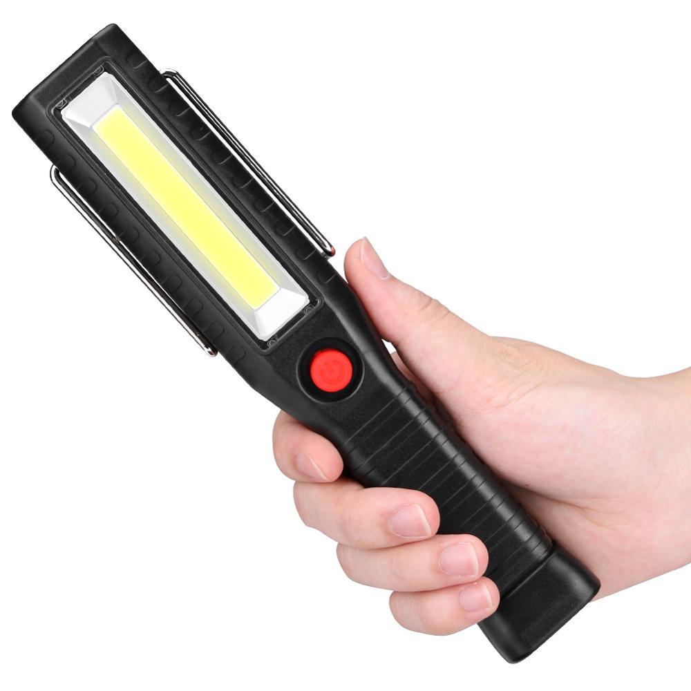 WARSUN WY8607 2800mAH большой емкости 18650 Li-On аккумуляторная батарея многофункциональный ABS COB рабочий свет с магнитом металлический крючок