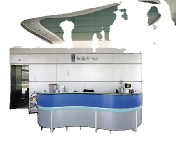 China manufacturer modern reception counter desk commercial furniture