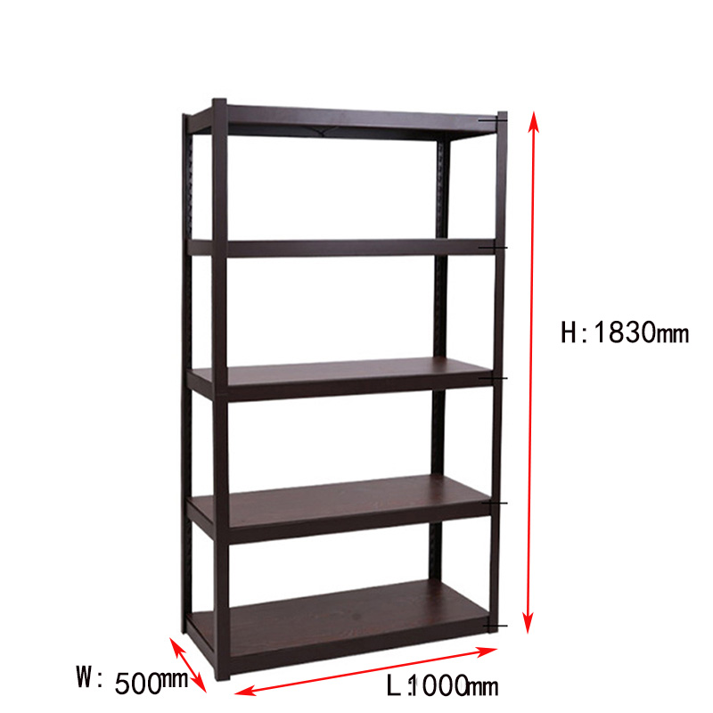 Suitable Price Gondola Display Shelf Light Duty Angle Steel Single-sided
