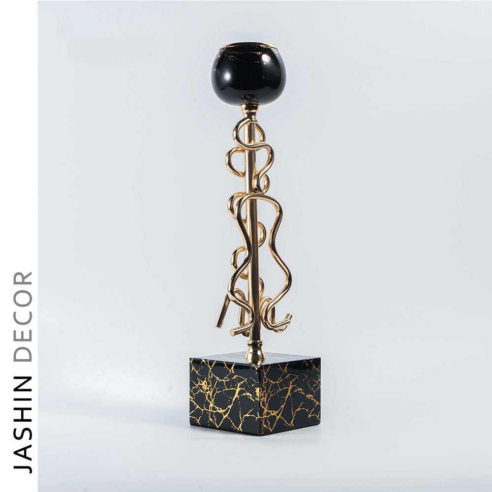 wholesale candle home decor holders set european stand holder plate custom metal candlestic