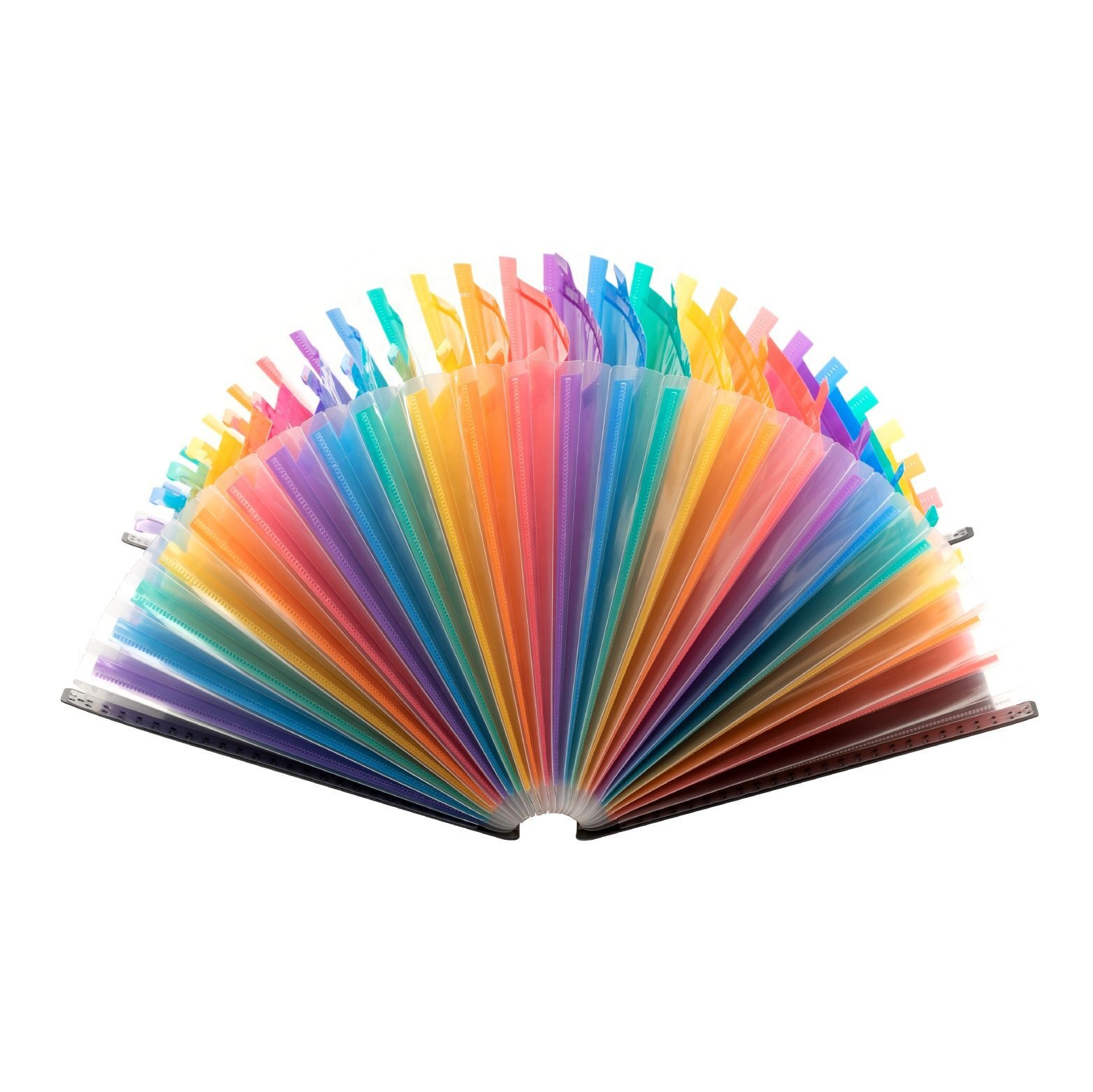 High Capacity Plastic Colored Paper Document Receipt Organizer Expanding File Folder