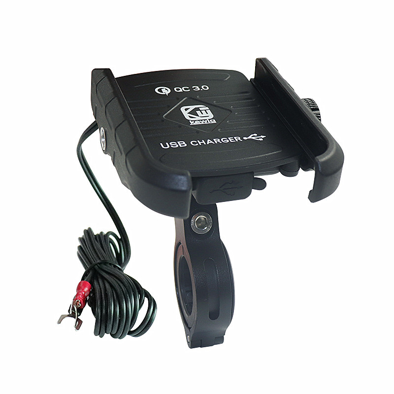 2019 Upgrade Waterproof Motorcycle Phone Holder with QC3.0 USB Fast Charger 12v Phone Holder Handlebar Support