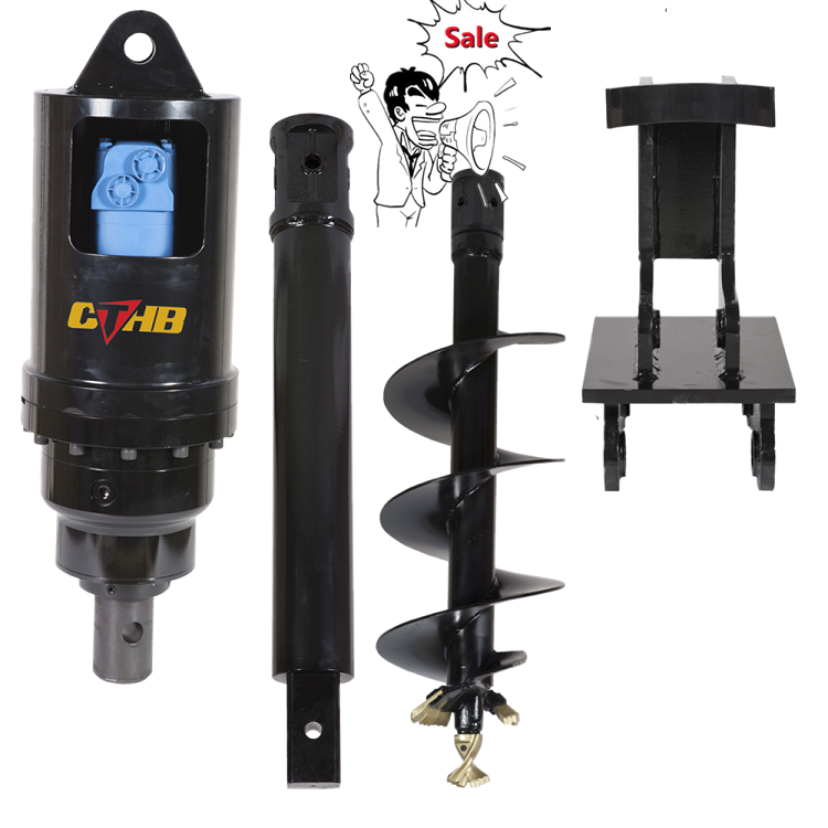 Tree Auger Parts Hydraulic Drilling Machine Soil Auger Price