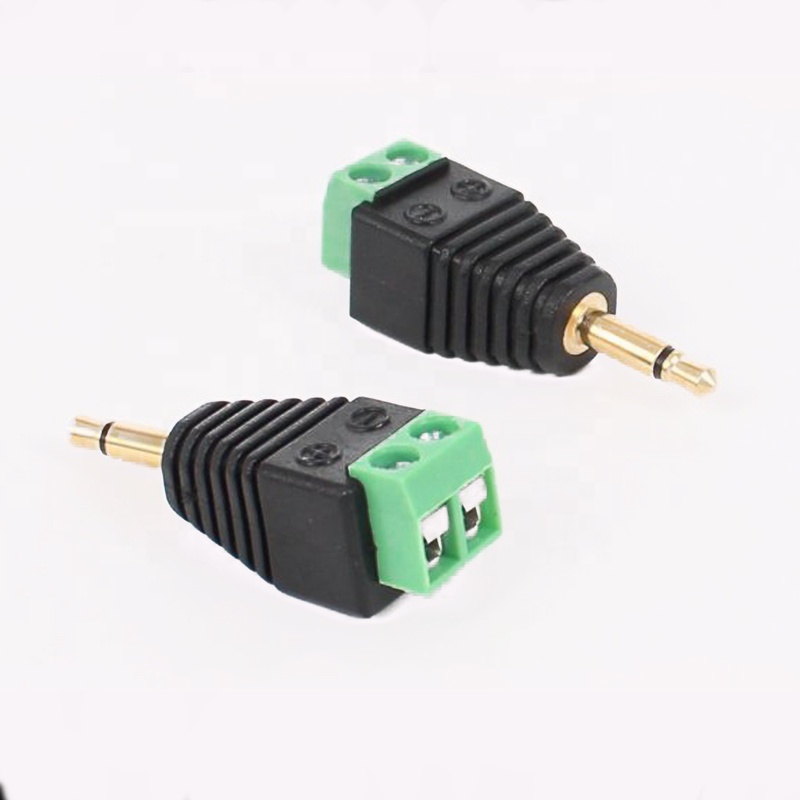 DIY 3,5 мм Aux mono TS Jack папа на 2pin без шнека Клеммная колодка адаптер Моно 3,5 мм