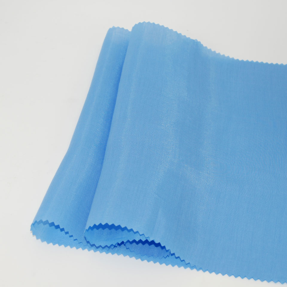 Eco-friendly woven plain style high density thin silk tencel polyester fabric
