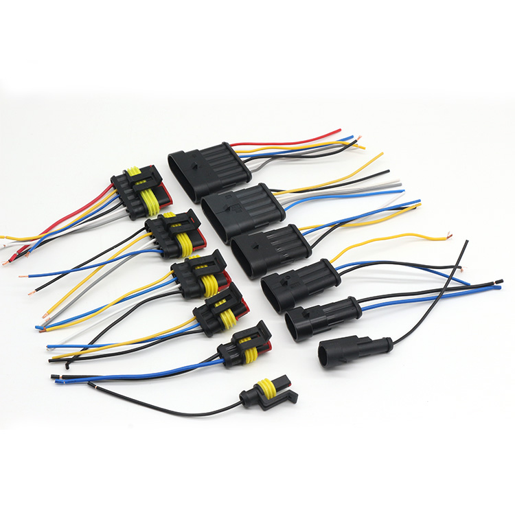 4 Pin AMP Superseal разъем жгута проводов косичка для автомобильной лампы