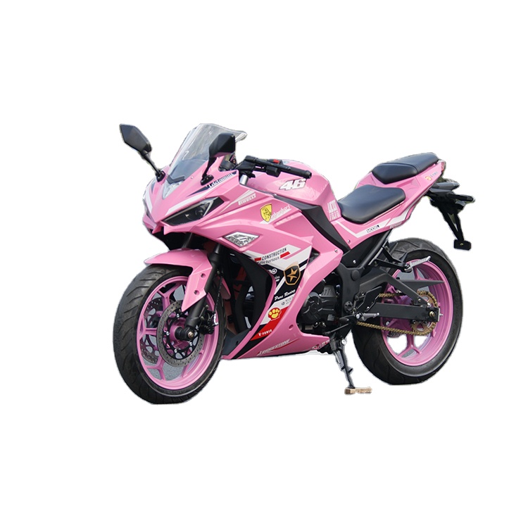 New Type Hot Sale Pink Race Motorcycles 200cc Electric Motorbike Racing Motorcycle V6