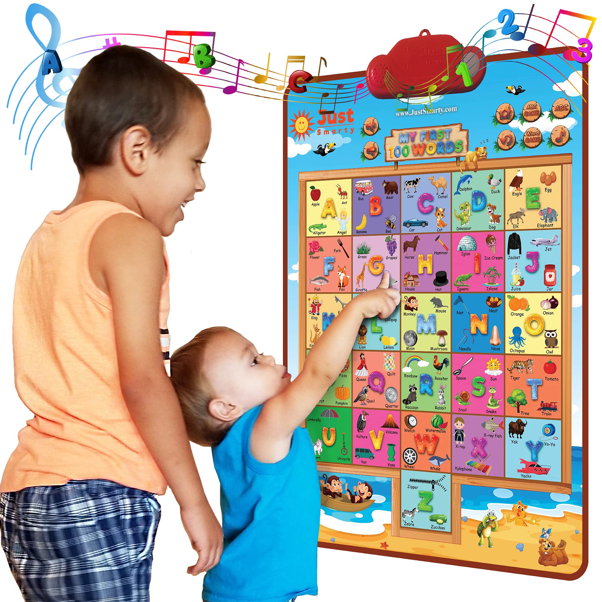 Online Top Sell Electronic Audio Chart Classroom Language Learning Talking Posters Children Alphabet Wall Poster For Toddlers
