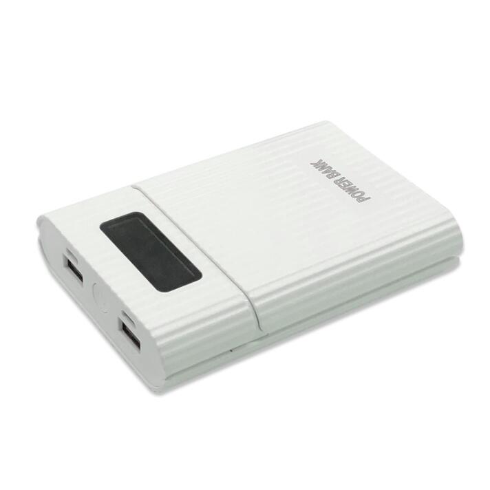 Бизнес-подарок DIY 10000 мАч Power Bank Box Shell с 2xusb Выход & дисплей для телефонов планшетов