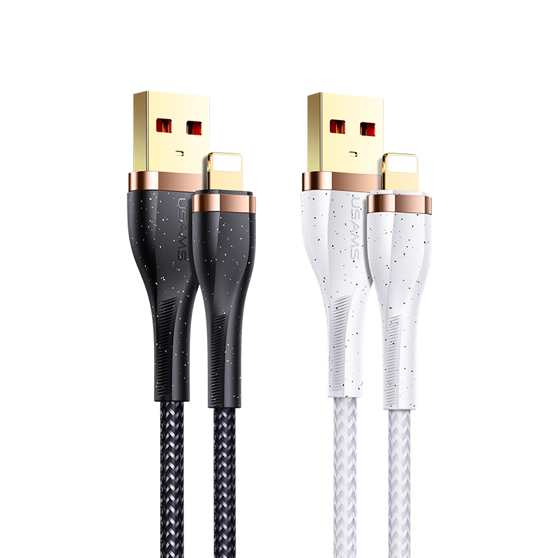 USAMS New Style SJ487 Nylon braided 2A Fast Charging data cable for ipad 1.2M