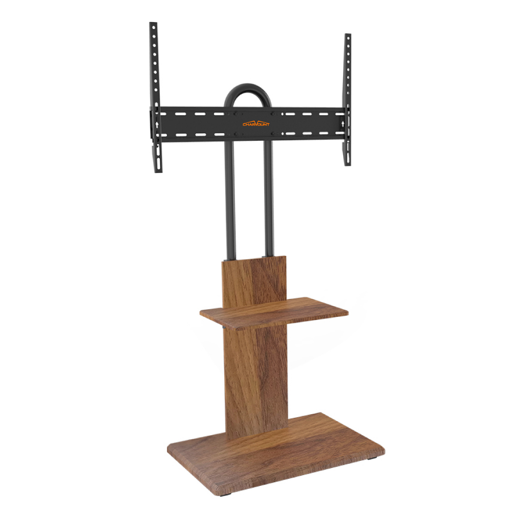 Charmount TV Stand with TV Mount for Living Room TV Stand With Mount with DVD Shelf