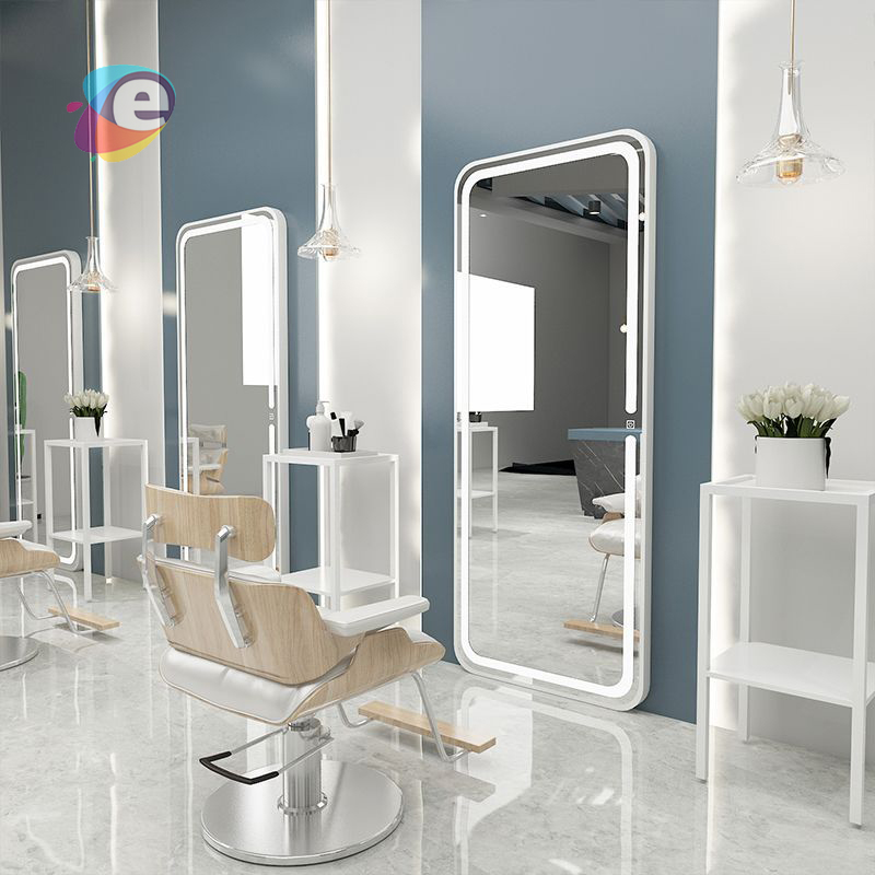 High quality modern retail store salon mirror showcase supplier