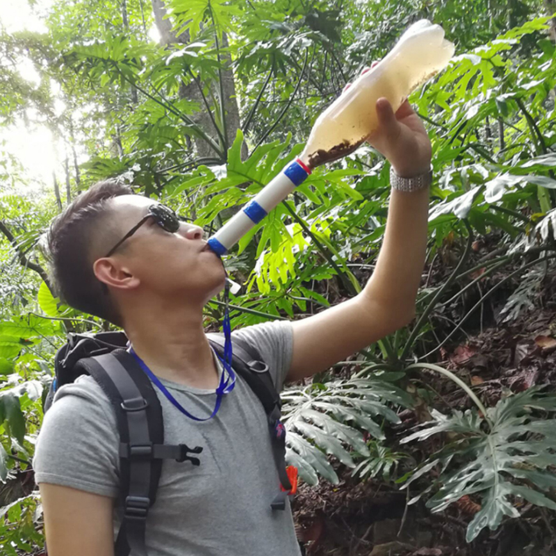Outdoor Water Purifier Camping Hiking Emergency Life Survival Portable Purifier Water Filter