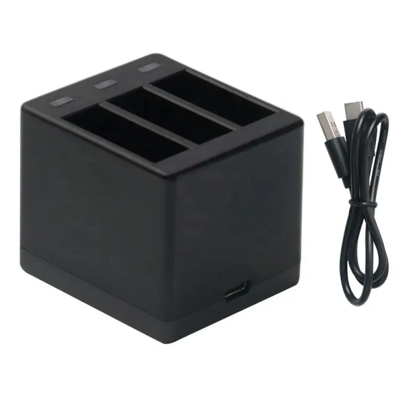 New Battery Charger Box For GoPro Hero 5/6/7/8 Black With Three Ports USB Kit For Go Pro 8 7 Action Camera Accessories