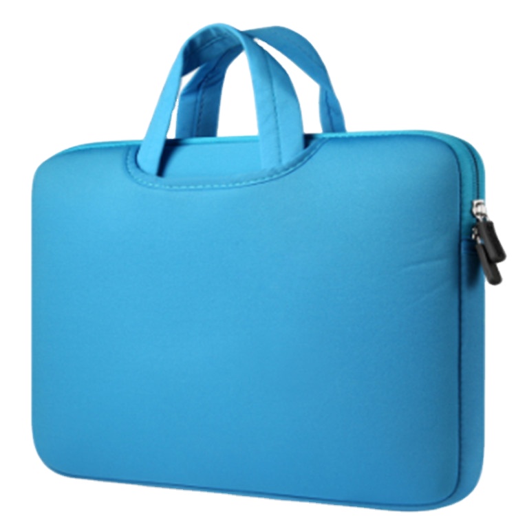 new design 15.6 inch good material chinese factory wholesale sky blue color custom neoprene custom laptop bags