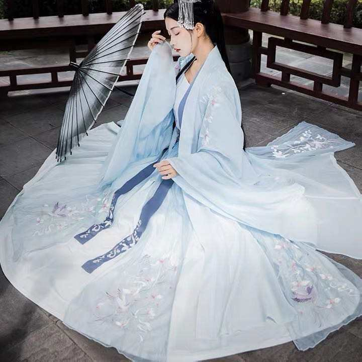 Китайский традиционный костюм hanfu, костюм древней серии ТВ, художественная фотография, сценическое шоу, одежда феи