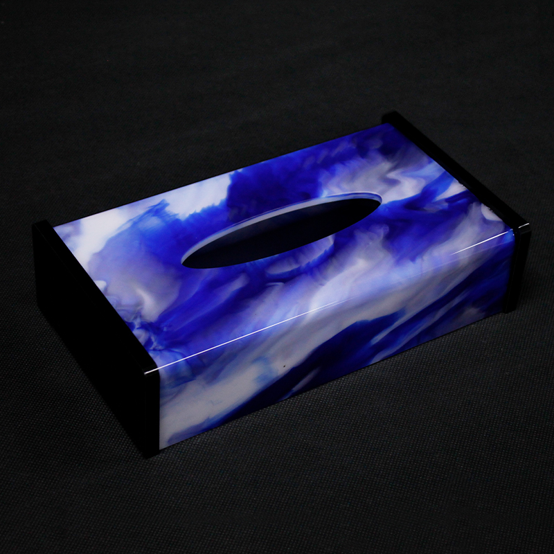 Hotel rooms custom acrylic tissue paper storage box KTV napkin tissue paper box