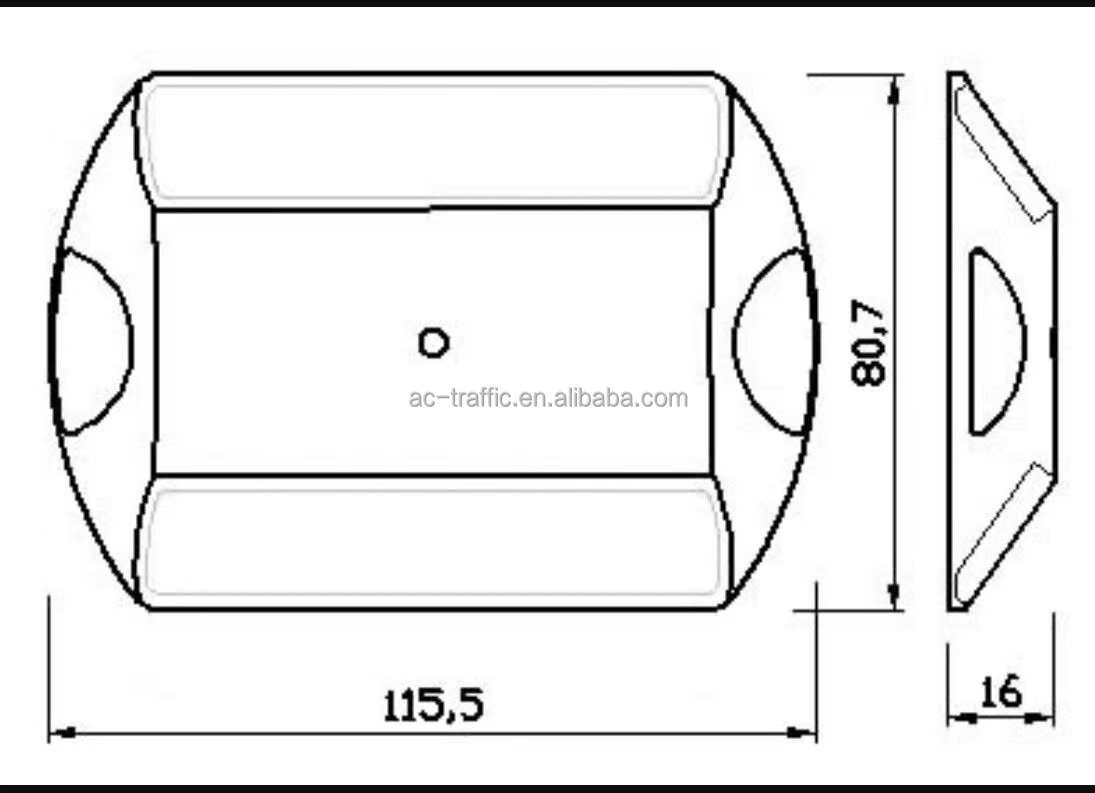 Plastic  Road Studs with reflectors