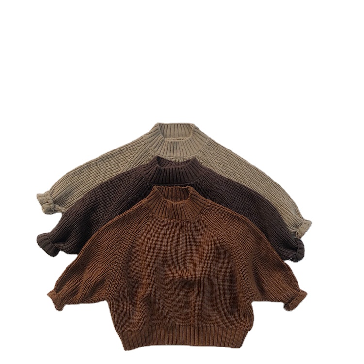 New Autumn Winter Fashion Toddler Kids Baby Shirt 100% Cotton Baby Sweater Shirt Long Sleeve Knitting Newborn Top