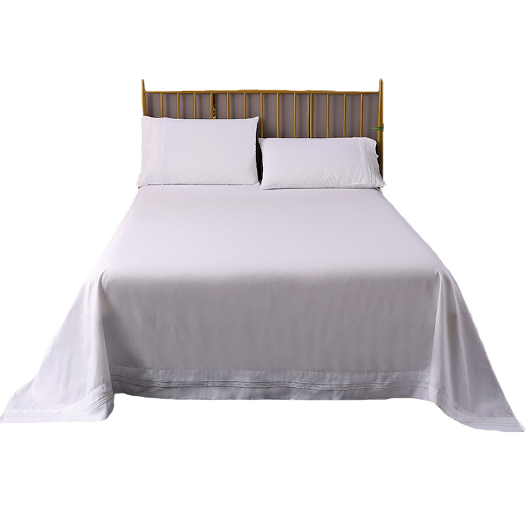 New Design Bedding Sets Three Lines Embroidery Luxury Bed Sheet Bedding Set