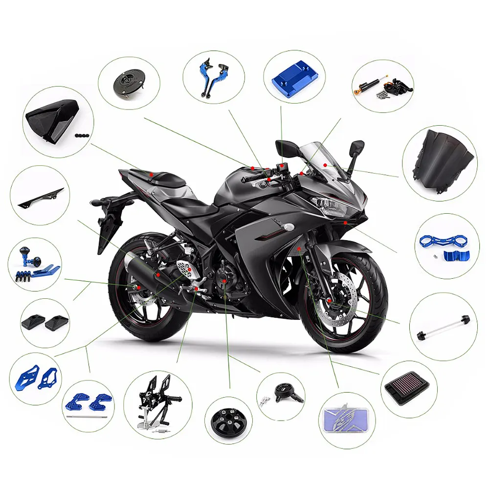Wholesale Chinese Accessories Part Motorcycle Street Bike for Yamaha YZF R3 R25
