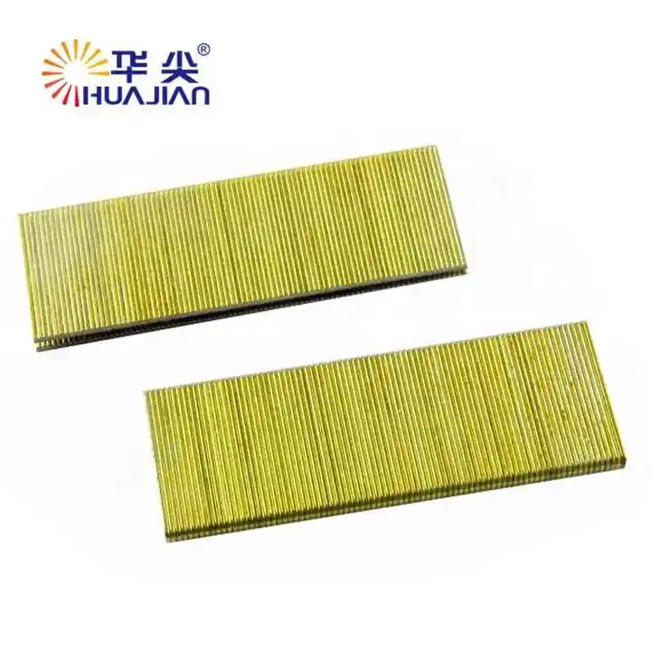 China Steel Nails Manufacturers 40mm 18Ga 90 Series 5.8mm  Iron Steel Crown Staples