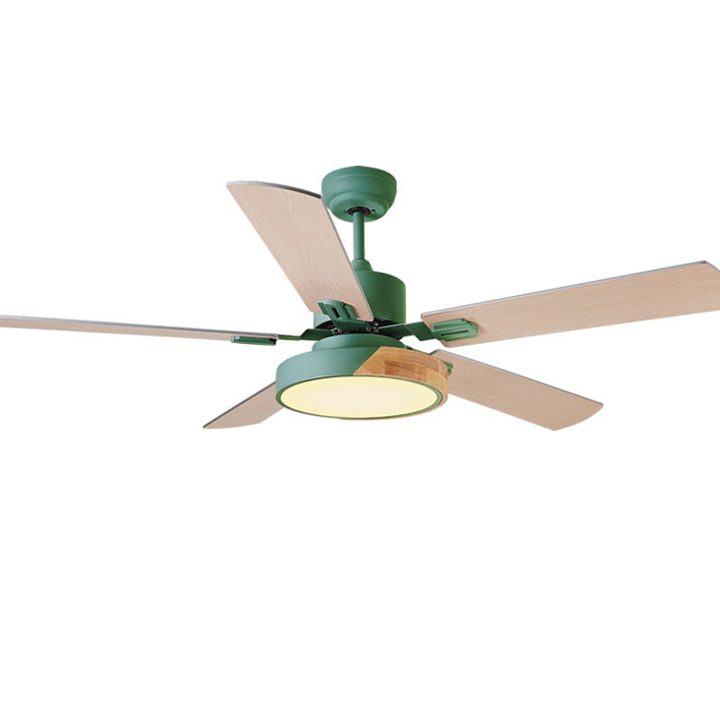 New silent remote control dining room living room bedroom LED ceiling fan light