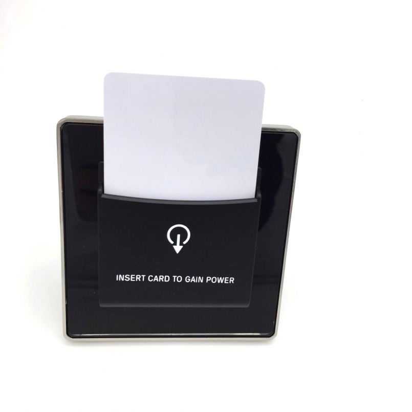Черная металлическая панель RF Card Key Hotel энергосберегающий ключ для гостиницы