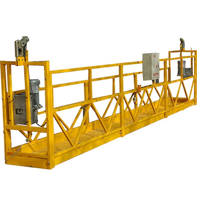 High rise electric hoist lifting rope suspended platform andamio electrico