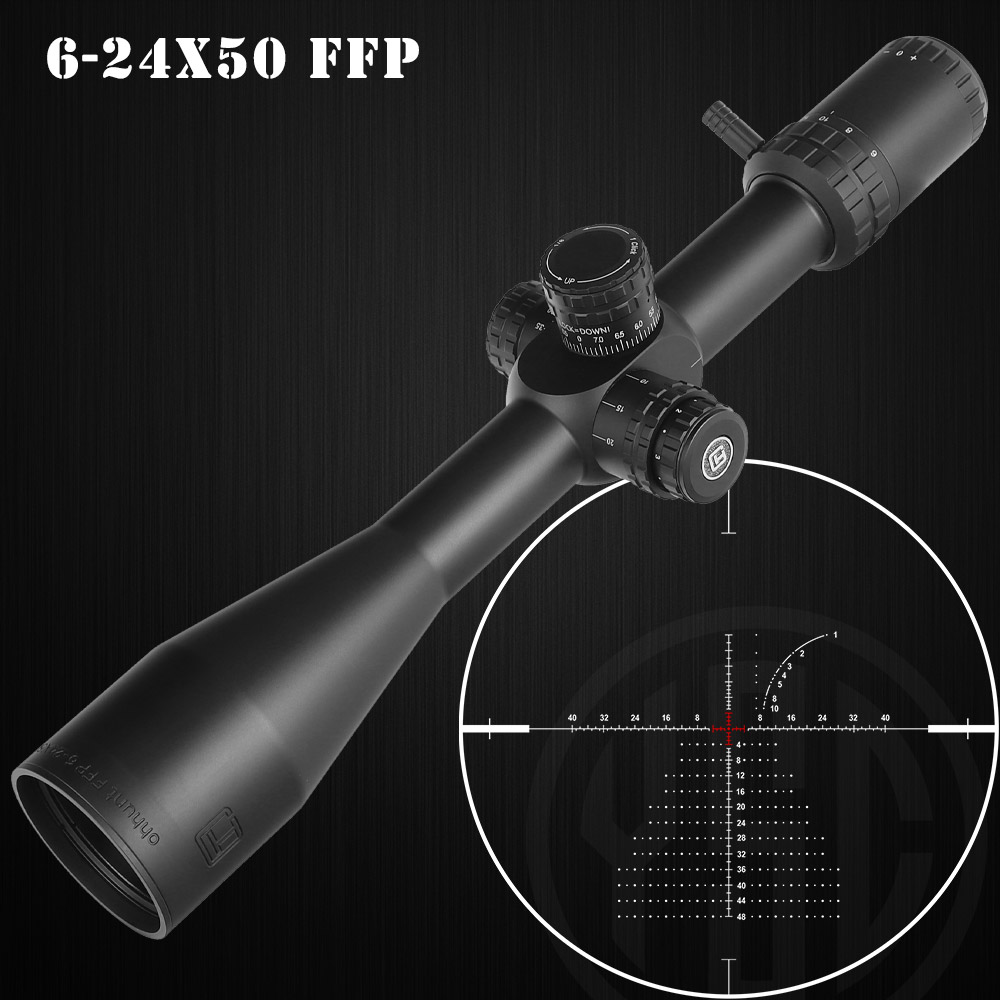 OEM ODM 6-24X50 FFP прицел охотничий оптический прицел боковой Параллакс стеклянный прицел 50 мм FFP прицел
