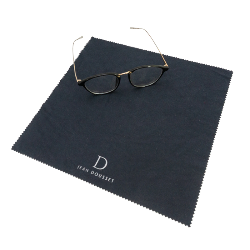 40% off sale 1000 stock black thick hot stamping silk logo big glasses optical screen cleaning cloth