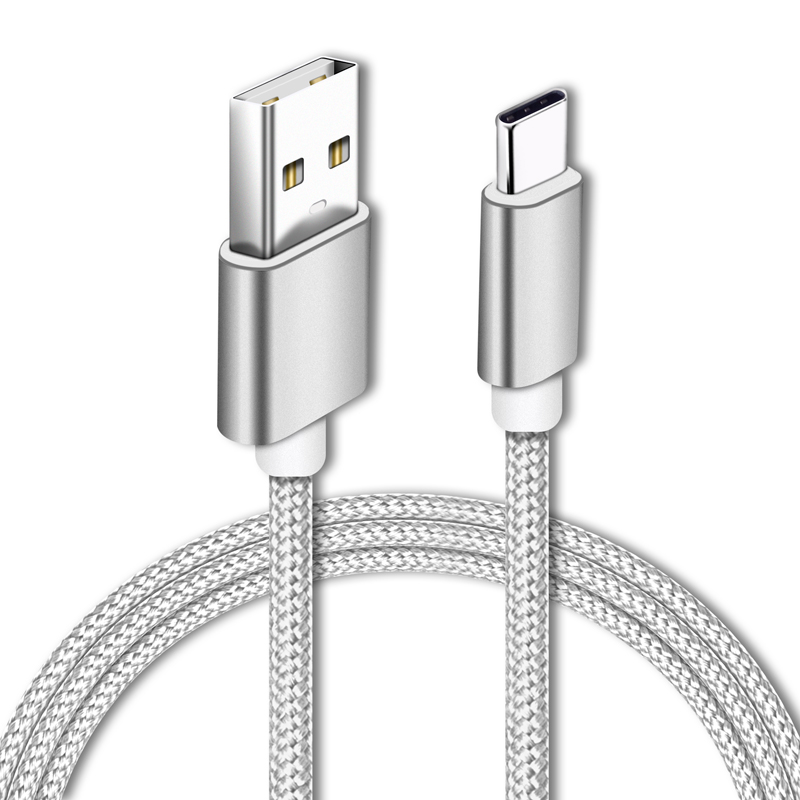 Многоцветный кабель для быстрой зарядки usb c, нейлоновый Плетеный зарядный кабель типа c для samsung
