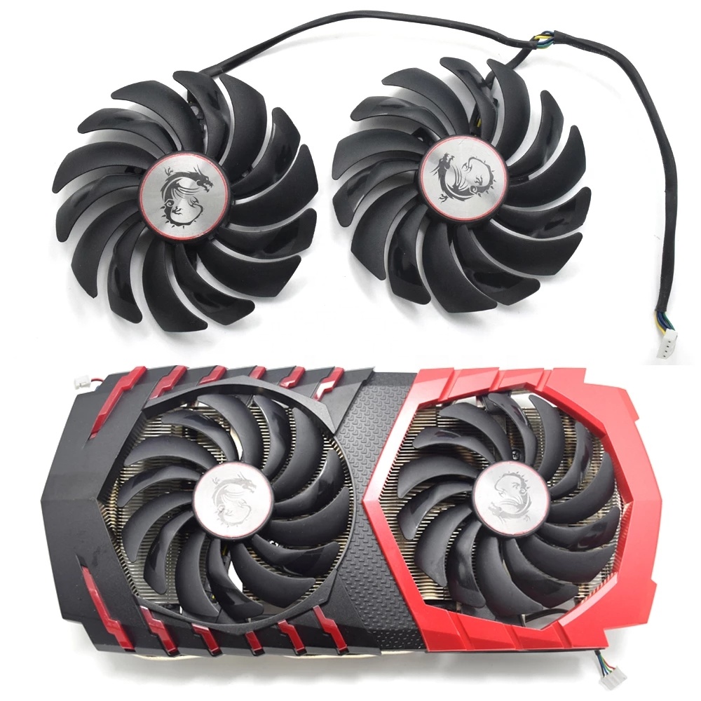 Вентилятор охлаждения PLD10010B12HH PLD10010S12HH 95 мм для игровой карты MSI Radeon R9 380 Armor 2X GTX 1060 1070 1080 TI RX 470 570 RX580
