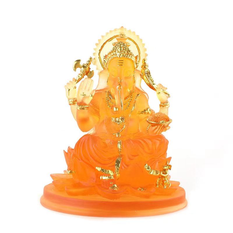 Wholesale Elephant Home Decor Resin Small Religious Hindu Decoration God Ganesha Statue Buddhism India Elephant Figurine CN;GUA