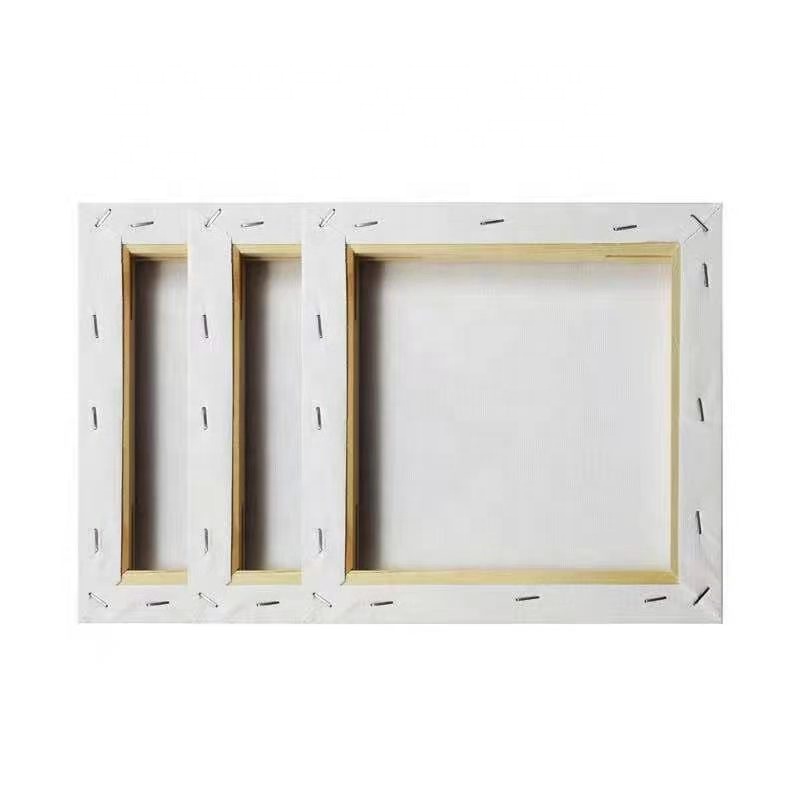 Blank stretched canvas cotton wrapped canvases for painting