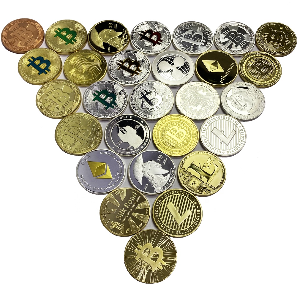 Высокое качество, оптовая продажа с завода, сувенирная монета BTC, монета для биткоина, криптовалюты с акриловой капсулой