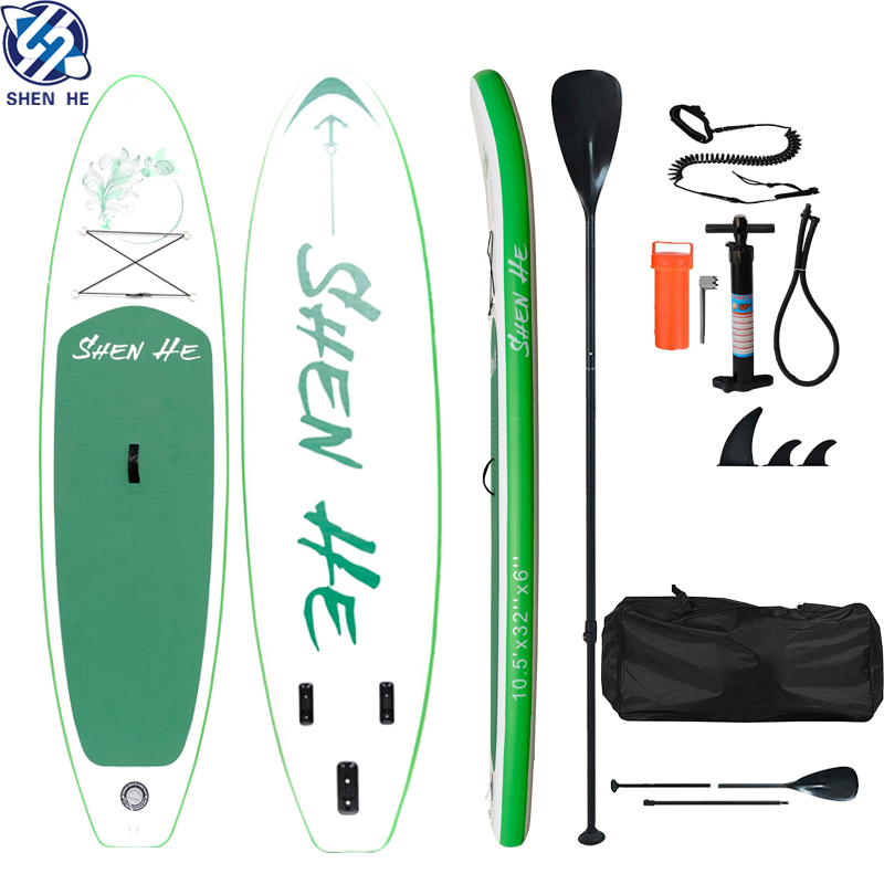 China manufacturers inflatable stand up paddle board with adjustable paddle for surfing