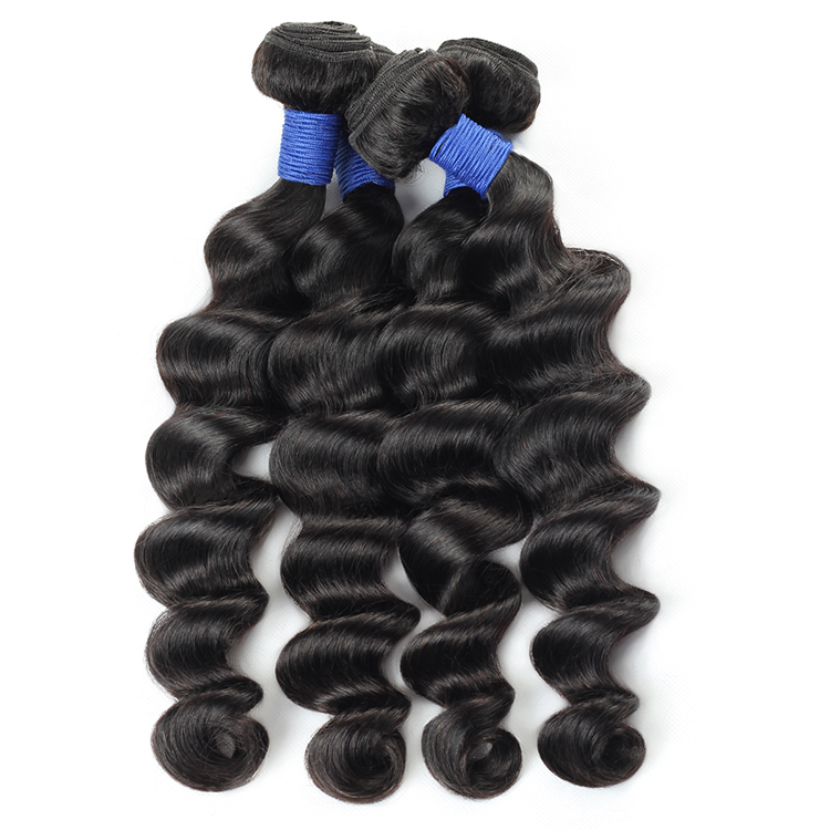 Natural Color 12A Grade Human Weave Bundles 100% Cheap Virgin Unprocessed Brazilian Loose Deep Wave Silky Hair Extension