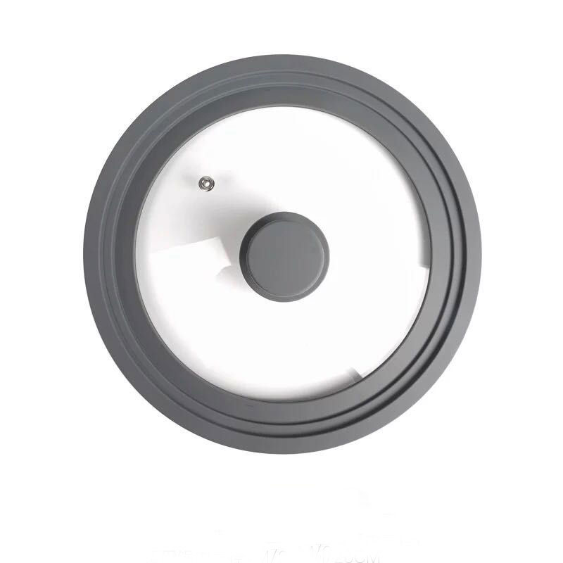 Kitchen Anti-Overflow Pot Cover Multifunctional General Visible Pot Cover Frp Silica Gel Material Anti-Drop Pot Lid