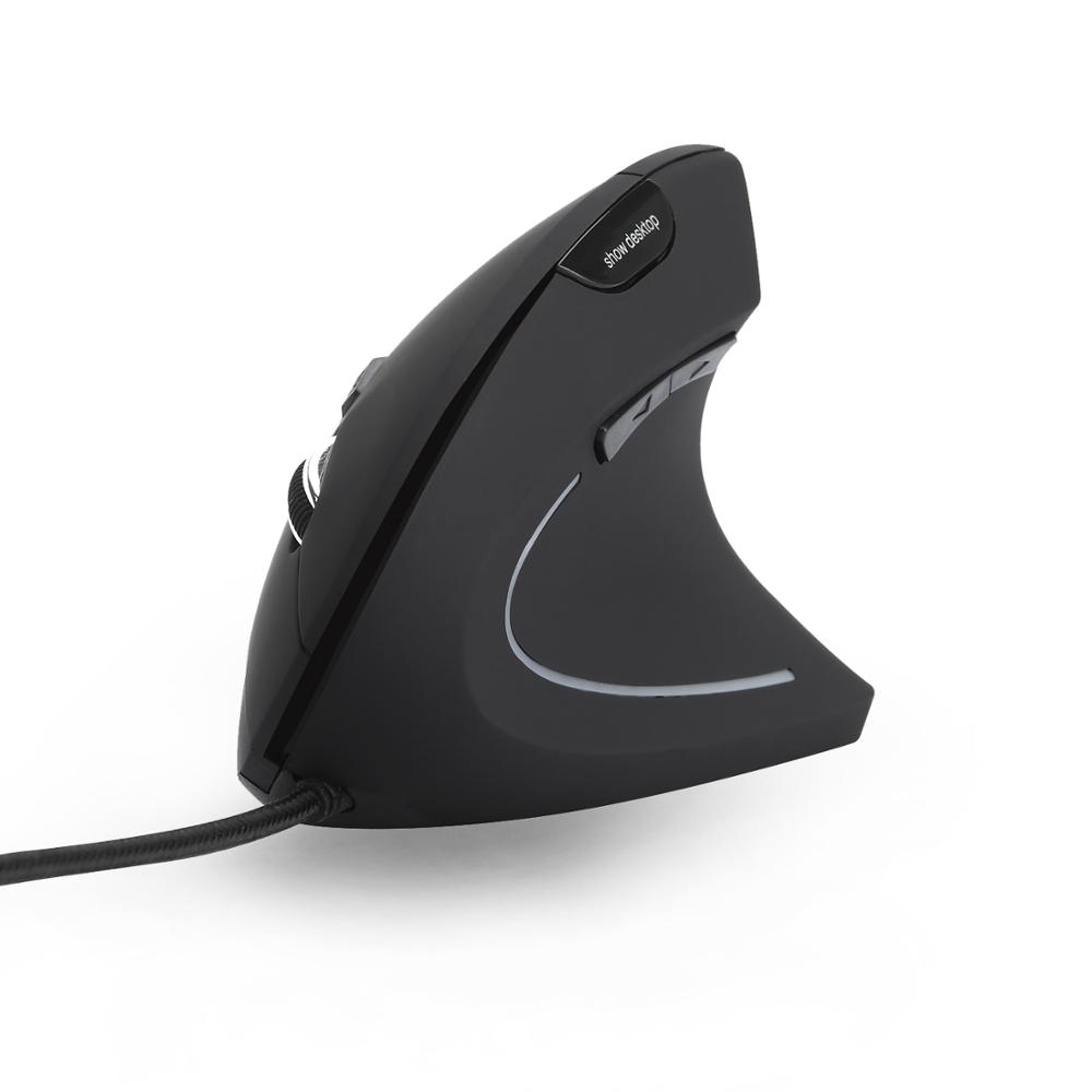 Лучшая USB Проводная эргономичная Вертикальная мышь для здорового образа талии