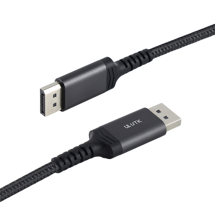 OEM плетеный алюминиевый DisplayPort для DisplayPort DP к DP кабелю 4K 60 Гц для мультимедийных ноутбуков